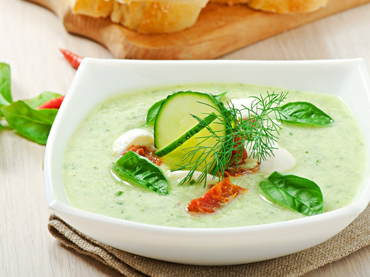 огірковий крем-суп 'Зелена прохолода'