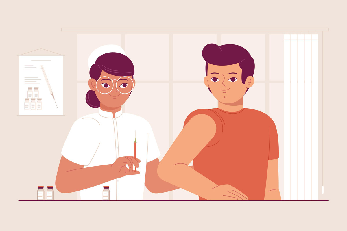 ілюстративне зображення процесу вакцинації