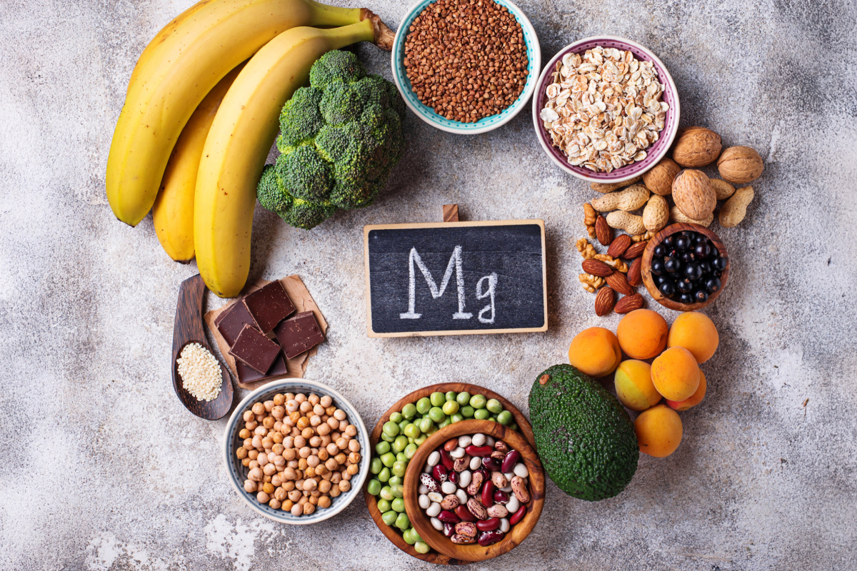 картинка із продуктами, які містять магній