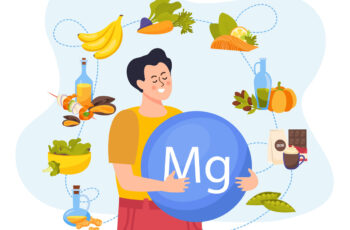 векторне зображення продуктів зі вмістом магнію
