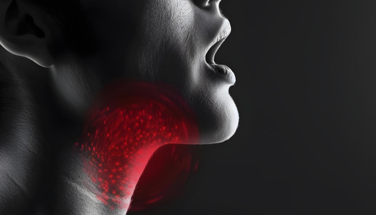 метафоричне зображення болю в горлі