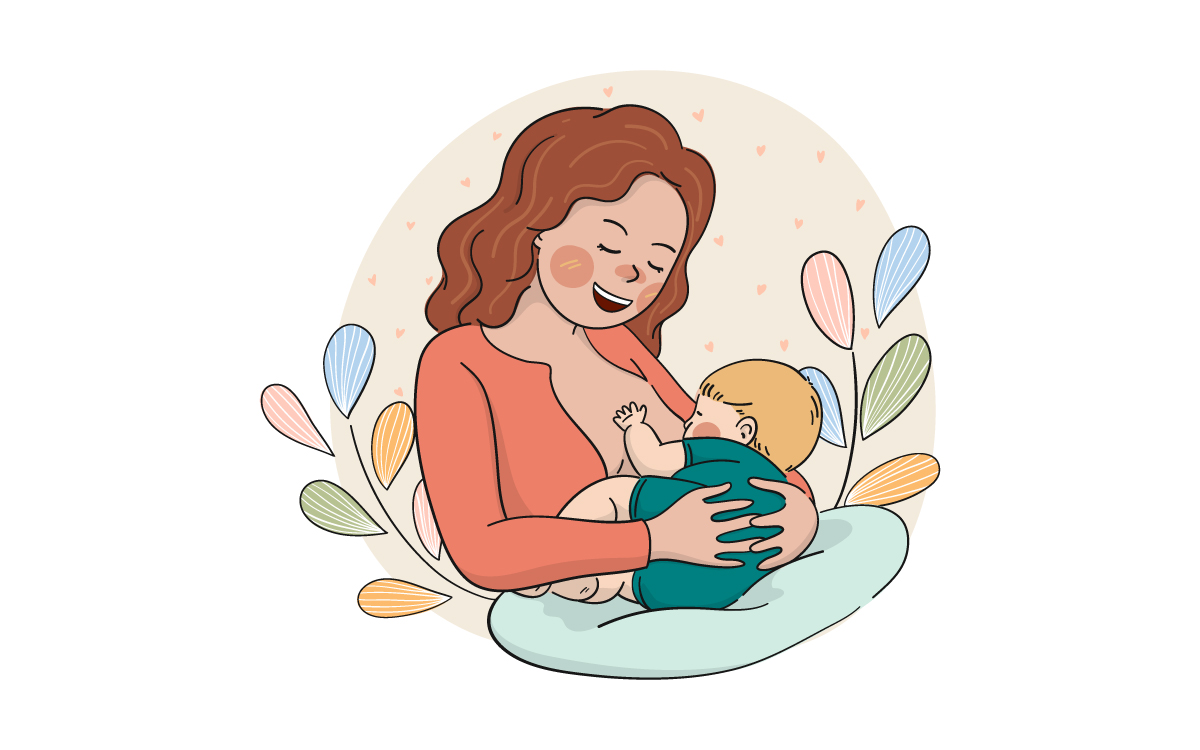зображення жінки, яка годує свою дитину грудьми
