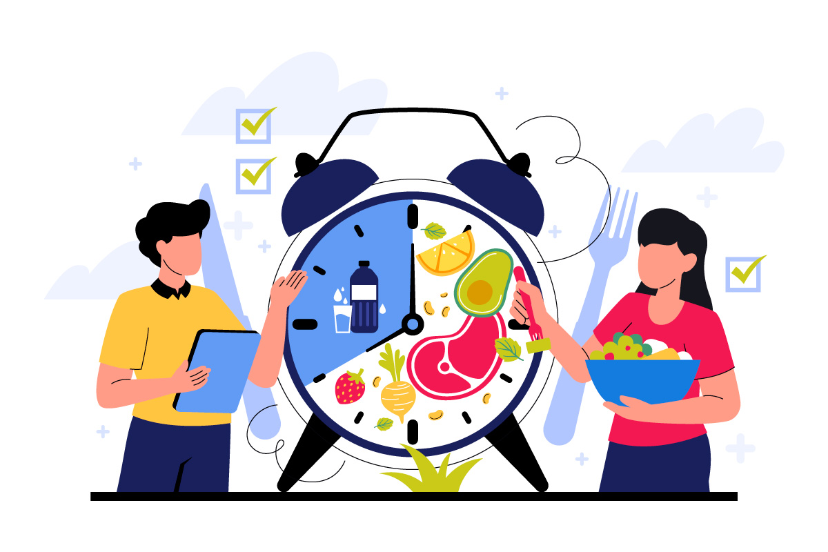 схематичне зображення режиму дня для відновлення